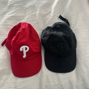 Philadelphia Phillies Red and Black Caps